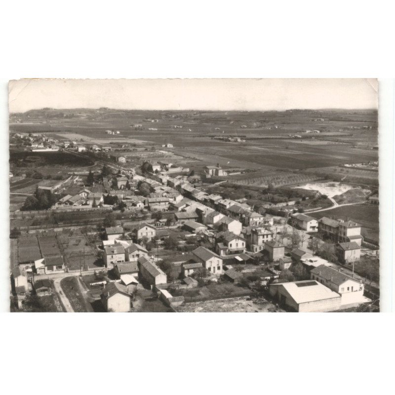 PORTES-les-VALENCE: vue générale centre du village vue aérienne 10x15 - état