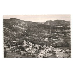 POET-LAVAL: vieux village et son château féodal vue aérienne 10x15 - très bon état