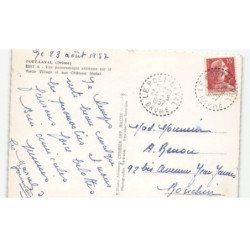 POET-LAVAL: vieux village et son château féodal vue aérienne 10x15 - très bon état
