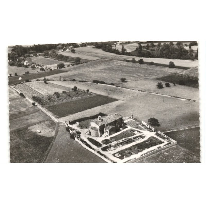 PEYRUS: l'église saint-pierre vue aérienne 10x15 - très bon état