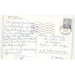 PEYRUS: l'église saint-pierre vue aérienne 10x15 - très bon état