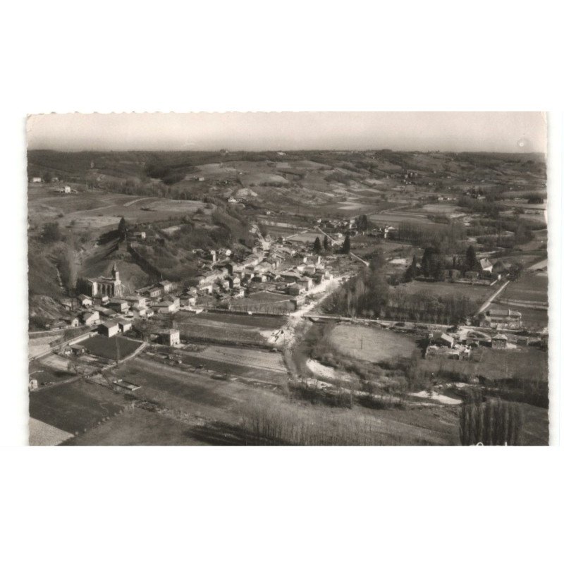 HAUTERIVES: vue générale vue aérienne 10x15 - très bon état