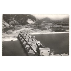 DONZERE-MONDRAGON: aménagement du rhône sur le barrage de retenue vue aérienne 10x15 - très bon état