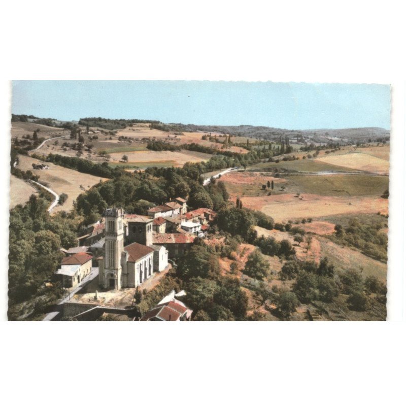 MONTMIRAL: vue générale vue aérienne 10x15 - très bon état