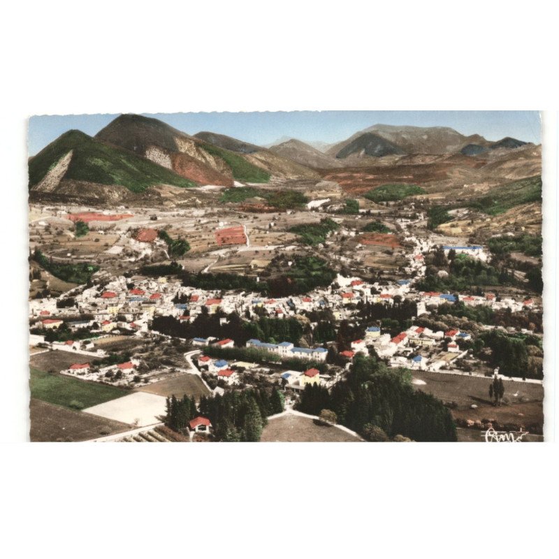 DIEULEFIT: vue panoramique et le chaîne de mielandre vue aérienne 10x15 - très bon état