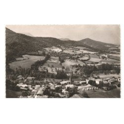 CHATEAUDOUBLE: le village la richardiere dans le fond montagne de sainte-marguerite vue aérienne 10x15 - très bon état