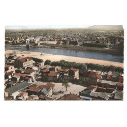TAIN L'HERMITAGE: place des rosiers vue aérienne 10x15 - très bon état