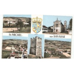 SAINT-MICHEL-sur-SAVASSE: 5 vues vue aérienne 10x15 - très bon état