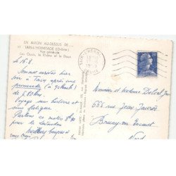 TAIN L'HERMITAGE: vue générale les quais, le rhône et le doux vue aérienne 10x15 - très bon état