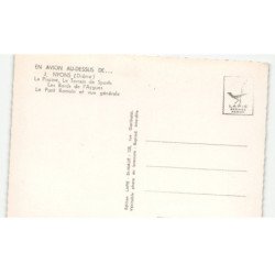 NYONS: la piscine le terrain de sports, l'aygues le pont romain et vue générale centre village 10x15 - très bon état