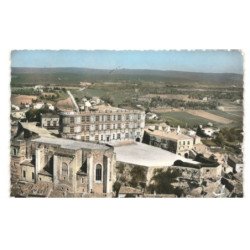 GRIGNAN: le château XVI XVIIe siècle où séjourne longtemps Mme. de Sévigné vue aérienne 10x15 - très bon état