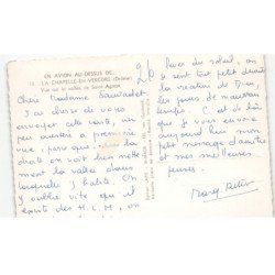LA CHAPELLE-en-VERCORS: vue sur la vallée de saint-agnan vue aérienne 10x15 - très bon état