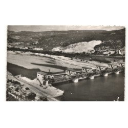 DONZERE: le grand barrage vue aérienne 10x15 - très bon état