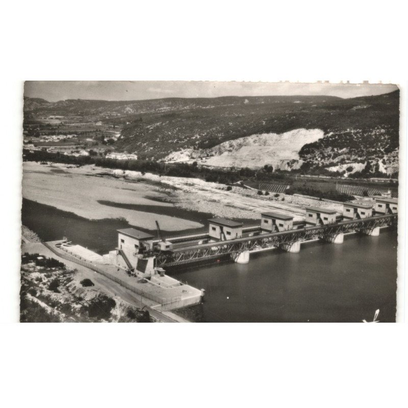 DONZERE: le grand barrage vue aérienne 10x15 - très bon état