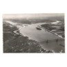 DONZERE: vue d'ensemble sur le barrage de donzere et l'entrée du canal vue aérienne 10x15 - très bon état