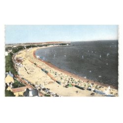 CARNAC-PLAGE: la grande plage vue aérienne 10x15 - très bon état