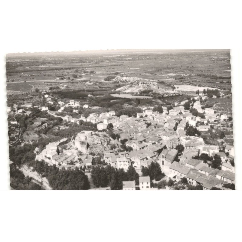 LAROQUE-des-ALBERES: vue générale vue aérienne 10X15 - très bon état