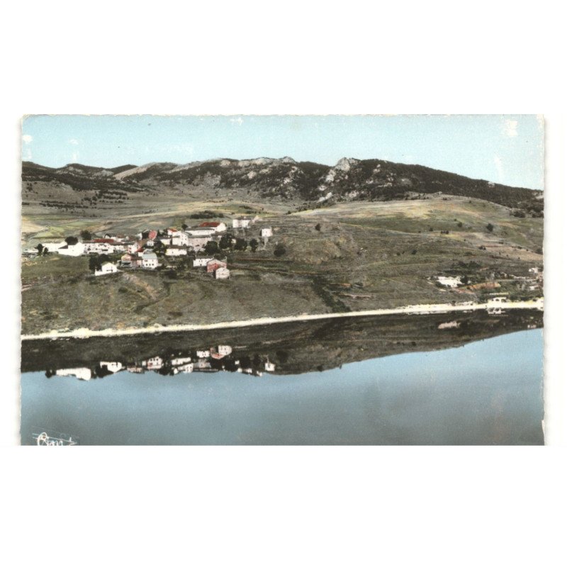 PUYVALADOR: vue générale sur le barrage et le village vue aérienne 10X15 - très bon état