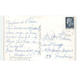 SAINT-PIERRE-dels-FORCATS: vue générale la montagne cambre-d'aze vue aérienne 10X15 - très bon état