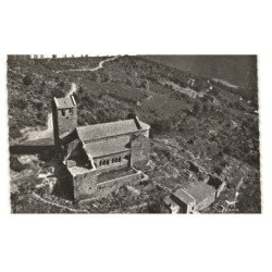 SERRABONE: prieuré de notre-dame, monument historique XIe siècle vue aérienne 10X15 - très bon état