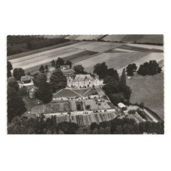 ARGENTON-L'EGLISE: château renaissance de la roche et ses jardins dominant les bords vue aérienne 10X15 - très bon état