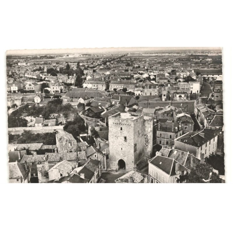 THOUARS: tour de la porte au prévost vue aérienne 10X15 - très bon état