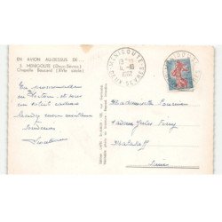 MENIGOUTE: chapelle boucard XVIe siècle vue aérienne 10X15 - très bon état