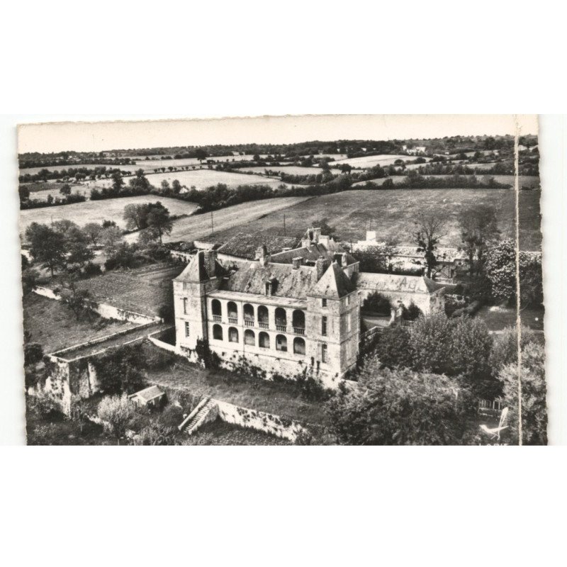 MELLE: château de chaillé XVIIe siècle vue aérienne 10X15 - état
