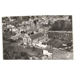 MELLE: église saint-hilaire vue aérienne 10X15 - très bon état