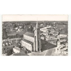 FAYE-L'ABBESSE: l'église vue aérienne 10X15 - très bon état
