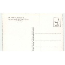 CHEF-BOUTONNE: le château vue aérienne 10X15 - très bon état