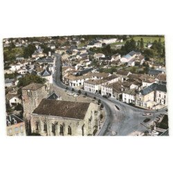 MONCOUTANT: le centre de la ville vue aérienne 10X15 - très bon état