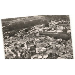 MELLE: centre de la ville église saint-savinien palais de justice église saint-pierre vue aérienne 10X15 - très bon état