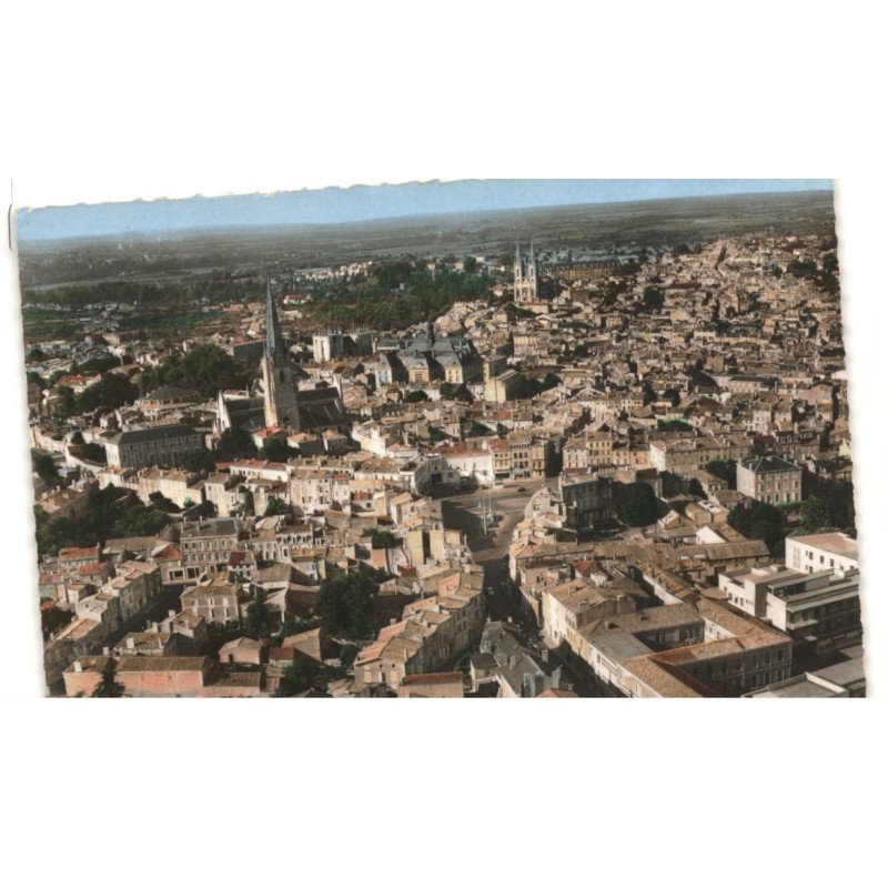 NIORT: vue panoramique vue aérienne 10X15 - très bon état
