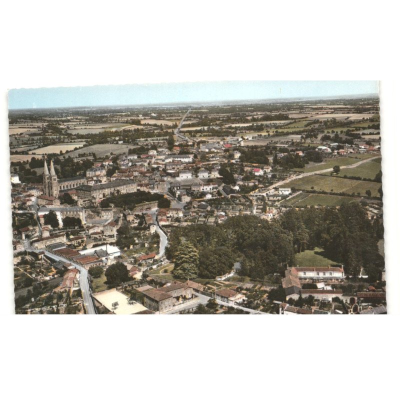 MAULEON: vue générale: vue aérienne 10X15 - très bon état