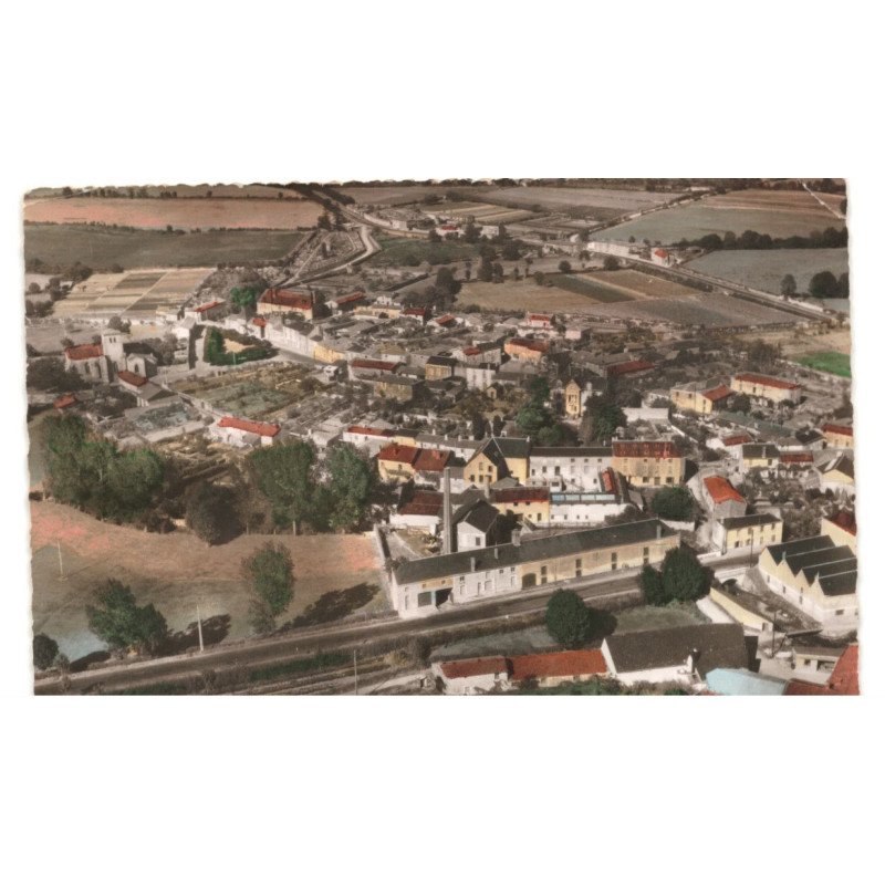 CHATILLON-sur-SEVRE: saint-jouin-sous-chatillon et route de nantes vue aérienne 10X15 - très bon état