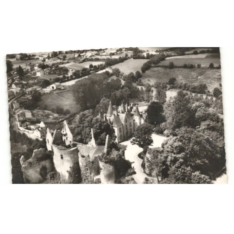 BRESSUIRE: ancien et nouveau château de bressuire vue aérienne 10X15 - très bon état