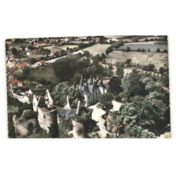 BRESSUIRE: ancien et nouveau château de bressuire vue aérienne 10X15 - très bon état