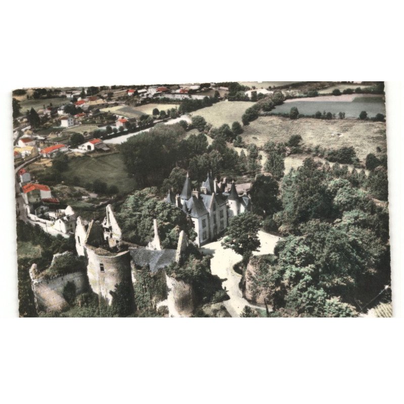 BRESSUIRE: ancien et nouveau château de bressuire vue aérienne 10X15 - très bon état