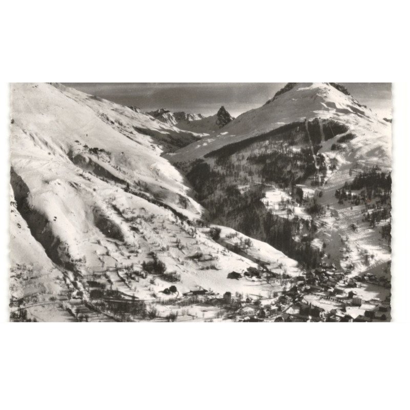 VALLOIRE: vue générale, la sétaz vue aérienne 10X15 - très bon état