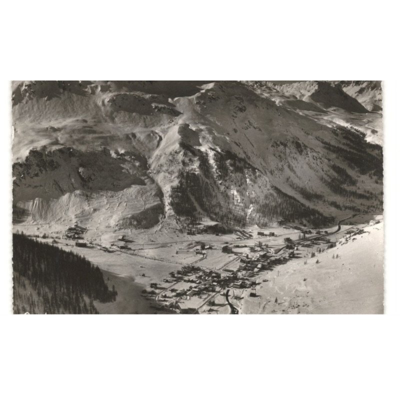 VAL-D'ISERE: sports d'hiver vue aérienne 10X15 - très bon état