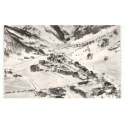 VAL-D'ISERE: sports d'hiver, vue panoramique vue aérienne 10X15 - très bon état