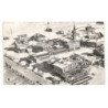 VAL-D'ISERE: sports d'hiver, vue du quartier de l'église vue aérienne 10X15 - très bon état