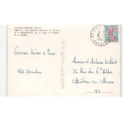 SAINT-JEAN-D'ARVEY: vue générale, le nivolet et le mont-pennay, château de la bathie vue aérienne 10X15 - état