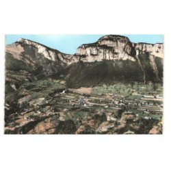 SAINT-JEAN-D'ARVEY: vue générale le nivolet et le mont-pennay château de la bathie vue aérienne 10X15 - très bon état