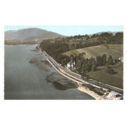 TRESSERVE: les bords du lac du bourget, la plage vue aérienne 10X15 - très bon état