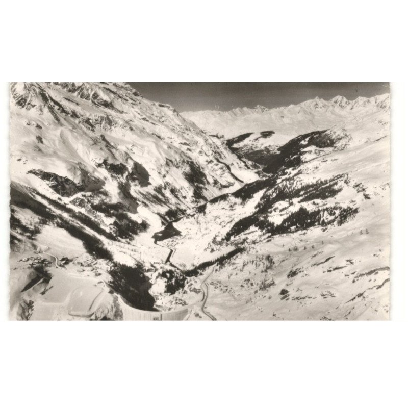 TIGNES: barrage, vue générale vue aérienne 10X15 - très bon état