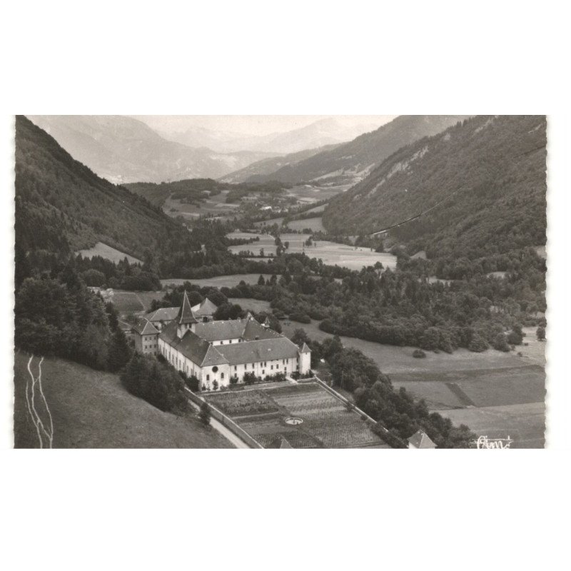 ABBAYE DE TANIE: vallon vue aérienne 10X15 - très bon état