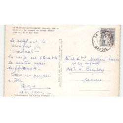 SAINT-FRANCOIS-LONGCHAMP: le sommet du grand schloss et le roc noir vue aérienne 10X15 - état