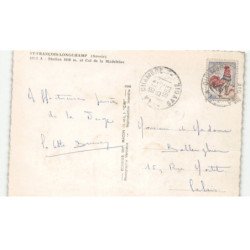 SAINT-FRANCOIS-LONGCHAMP: station 1650m et col de la madeleine vue aérienne 10X15 - état